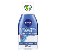 NIVEA Struccante Occhi Doppia Azione in Confezione da 6 x 125 ml, Struccante Bifasico con Estratti di Fiordaliso per pulizia viso, Detergente Struccante Adatto al Trucco Waterproof
