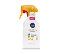 Nivea Sun Babies & Kids Sensitive Protect Spray SPF50+ waterproof protezione solare corpo per tutti tipi di pelle 270 ml