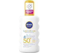NIVEA SUN Babies & Kids - Spray solare sensibile SPF 50+, extra impermeabile, protezione solare per bambini, protezione solare senza profumo anche per pelle incline all'eczema (200 ml)
