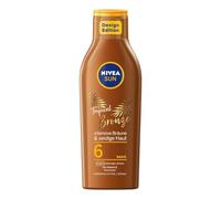 NIVEA SUN Latte Solare Carotene Bronze FP6 200 ml, Latte di protezione solare per un'abbronzatura dorata, Latte crema solare arricchito con Carotene e Vitamina E