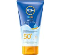 NIVEA SUN Crema solare per bambini, protezione solare immediata e di lunga durata, impermeabile, resistente alla sabbia e al sudore, ultra protezione e cura con SPF 50+ (150 ml)