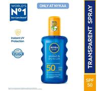 NIVEA Sun Dry Touch SPF 50, Spray Solare Trasparente 200 ml