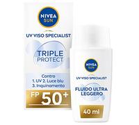 NIVEA Sun UV Viso Specialist - Triple Protect SPF50+ - Fluido idratante ultra leggero 40 ml