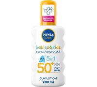 NIVEA SUN Kids Lozione Solare SPF 50+ Spray 5-in-1 Pelli Sensibili 200 ml