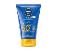 NIVEA Sun Kids To Go SPF 50+ Sun Balm, 50ml Travel Size, Extremely waterproof & Hydating, For children's delicata skin, Instant UVA/UVB protection Prevents Skin drying, Ideal for hand luggage