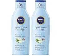 NIVEA SUN - Latte Dopo Sole Bronzo - Prolungatore Di Abbronzatura - Idrata 48H - Aloe Vera Bio & Estratto Naturale Di Pro-Melanina - Formula Leggera e Non Grassa - Tutti i Tipi Di Pelle - 200 ml