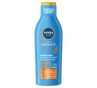 NIVEA SUN - Latte solare attivatore di abbronzatura Protect & Bronzo FPS 50 - Protezione solare e tinto abbronzante - Estratto naturale di Pro-Melanina - Formula leggera e non grassa - Pelle normale