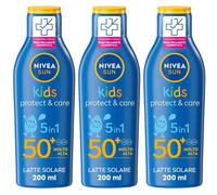 Nivea Sun Latte Solare Kids Protect & Care FP50+ 200 ml, Crema solare