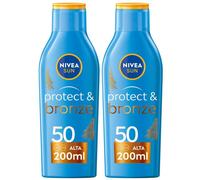 Nivea Sun Latte Solare Protect & Bronze FP50 200 ml, Crema solare 50 p