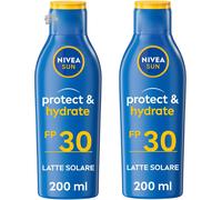 NIVEA SUN Latte Solare Protect & Hydrate FP 30 2 X 200 Ml, Crema Solare 30 Che I