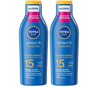 Nivea Sun Latte Solare Protect & Hydrate SPF15 200 ml, Crema solare 15