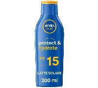 Nivea Latte solare Protect & Hydrate SPF 15 con Vitamina C e Acido Ialuronico 200 ml