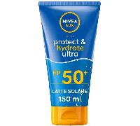Nivea Sun Latte Solare Protect & Hydrate Ultra Crema Solare SPF50+ Resistente All'Acqua 150 ml