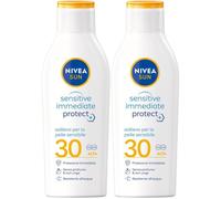Nivea Sun Latte Solare Sensitive Immediate Protect FP30 200 ml, Crema