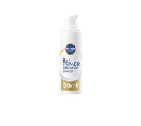 Nivea Sun Primer Sierum UV Diario 2 in 1, siero viso con protezione solare SPF 50+, protezione solare viso che protegge e ammorbidisce la pelle, con acido ialuronico e licocalcon A, 1 x 30 ml
