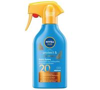 NIVEA Sun Protect & Bronze SPF 20 Trigger Spray 270 ml - Dual Action Sunscreen Lotion with UVA/UVB Protection & Natural Melanin Activation for Even Tan, Water Resistant Body Spray