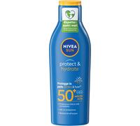 Nivea Sun Latte Solare Protect & Hydrate Crema Idratante Resistente all'Acqua SPF 50+ - Flacone da 200ml