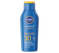 NIVEA SUN Protect & Hydrate SPF 30 400 ml, Crema solare 30 idratante 48h ad assorbimento rapido, Protezione solare 30 resistente all'acqua arricchita con Vitamina C e Acido Ialuronico