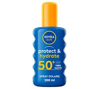 NIVEA Sun Protect & Hydrate Spray solare SPF 50+ 200ml - Crema solare impermeabile - Protegge e idrata - Alta protezione per viso e corpo