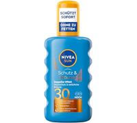 NIVEA SUN Protezione e abbronzatura solare SPF 30, crema solare con estratto di melanina per un'abbronzatura uniforme, protezione solare istantanea con sistema di filtraggio UVA/UVB (200 ml)