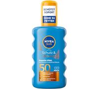 NIVEA SUN Protezione e abbronzatura solare SPF 50, crema solare impermeabile con estratto di pro melanina per un'abbronzatura uniforme, protezione solare immediata dai raggi UVA/UVB (200 ml)