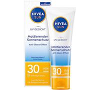 NIVEA Sun, protezione solare opaca per il viso, protezione solare UPF 30 (50 ml), protezione solare non grassa per il viso, latte solare istantaneamente efficace con texture leggera
