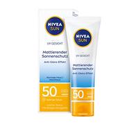 NIVEA Sun, solare opaca per il viso, UPF 50 (50 ml), protezione non grassa, latte istantaneamente efficace leggero