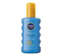 NIVEA SUN - Spray solare attivatore per abbronzatura Protect & Bronzo FPS 20 (1 x 200 ml), olio solare con protezione UVA/UVB per un abbronzante naturalmente abbronzato, crema solare abbronzante