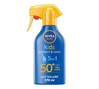 NIVEA SUN Spray solare Protect & Hydrate per bambini, SPF 50+ (1 x 270 ml), spray solare con formula biodegradabile, crema solare adatta per la pelle fragile dei bambini
