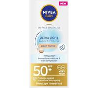NIVEA SUN Ultra Light Daily Fluid Light Tinted SPF50+ 40 ml