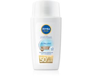 NIVEA SUN Ultra Light lozione tonificante leggera SPF 50+ colore Medium 40 ml
