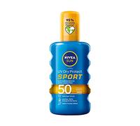 Nivea Sun UV Dry Protect SPORT - Spray solare trasparente SPF 50, resistente al sudore e extra impermeabile, 1 x 200 ml