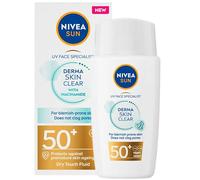 Nivea Sun UV Face Derma Skin Clear Face Sunscreen con niacinamide SPF 50+, 40 ml
