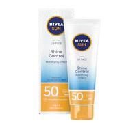 NIVEA Sun UV Face Mat Look Shine Control Cream 50ml - Light Waterproof Face Cream for Oily & Combination Skin, Oil Control Hydrating Formula, Fast Absorbing Daily Face Care with Matte Finish