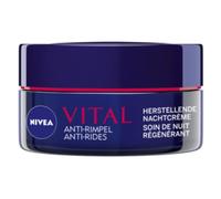 NIVEA Vital Crema notte antirughe, 50 ml, idratante notturno nutriente per pelli mature, rassoda e idrata durante la notte, confezione da 2