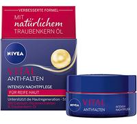 NIVEA Vital, cura notturna intensiva (50 ml), ricca idratazione con calcio, estratti di perle e olio di semi d'uva naturale, rigenerazione della pelle durante la notte