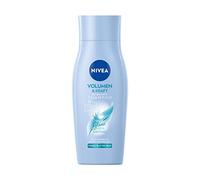 NIVEA Volume & Kraft pH Balance Shampoo (50 ml), volume shampoo con estratto di bambù, shampoo per capelli senza silicone e vegano per volume visibile e lucentezza radiosa