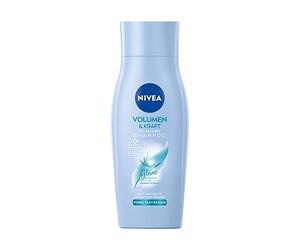 NIVEA Volume & Kraft pH Balance Shampoo (50 ml), volume shampoo con estratto di bambù, shampoo per capelli senza silicone e vegano per volume visibile e lucentezza radiosa