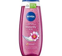 NIVEA Waterlily & Oil Gel doccia nutriente (250 ml), gel doccia rinfrescante con olio nutriente, doccia coccole con delicato profumo di giglio d'acqua