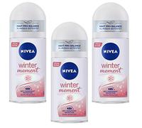 Nivea Winter Moment Roll On - 3 deodoranti anti da 50 ml, clinicamente testati, confezione da 3 (3 x 50 ml)