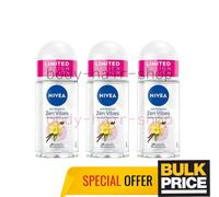 Nivea Zen Vibes Deodorante Roll-on Vanilla Peach 48H Dry Fresh Protection...