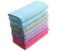 Niveaya Panno in microfibra per la pulizia del vetro, multifunzionale e riutilizzabile, senza pelucchi, in acciaio inox, per parabrezza, doccia, finestre, adatto per casa, cucina e auto, confezione da