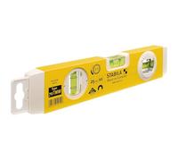 Stabila - Livella torpedo 70 TMW 14010 - 25 cm, base magnetica, fiala ad angolo rotante, 0,5 mm/m