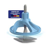 Nivelliersystem24 16600 Sistema Livellamento Piastrelle I Set Iniziale per Fughe da 2mm: 50 Tappi a Vite per Piastrelle Spesse 3-15mm + 150 Distanziatori per Piastrelle + Secchio