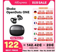 【NIVI UE】SHOKZ OpenDots ONE Auricolare Bluetooth wireless aperto V5.4 con microfono Dolby Sound Batteria impermeabile a lunga durata Nuovo
