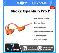 【NIVI UE】SHOKZ OpenRun Pro 2 Cuffie sportive con suono osseo Auricolari aperti Bluetooth 5.3 Con cancellazione del rumore IP55 Impermeabile