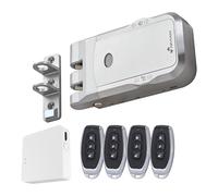 NIVIAN Serratura Invisibile Intelligente WiFi - Chiavistello Elettronico con App e Telecomandi, Doppio Motore Antivandalo, Apertura da Interno ed Esterno