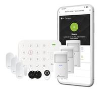 Nivian Sistema di Allarme WiFi con Tastiera e RFID - Kit Antifurto Wireless per Casa o Ufficio - Connessione WiFi, App Tuya, Sensore di Movimento e Porta, Sirena Integrata, Telecomando e 2 Tag RFID