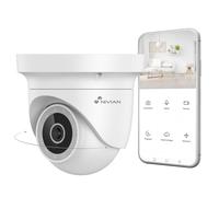 NIVIAN Telecamera di sicurezza motorizzata 2K con WiFi, rilevamento del moviment