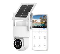 Nivian Telecamera di sorveglianza di sicurezza 360° 4G - SIM 3 anni inclusa- Pannello solare 5 W-Batteria lunga durata 7800 mAh-2 K-Rilevamento di movimento e umani-Adatto esterno-Visione notturna+